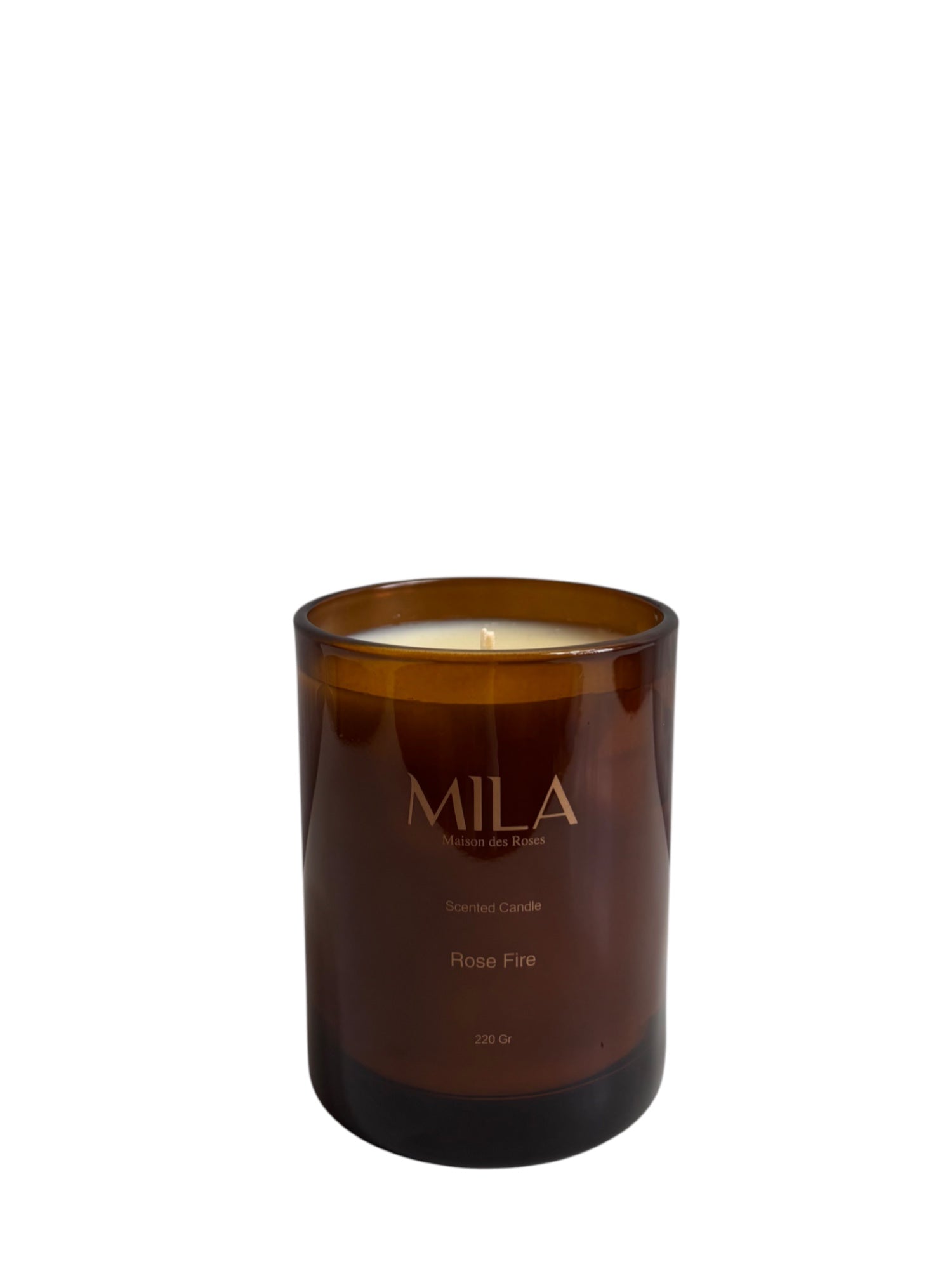 CANDLE ROSE FIRE 220GR - My Store
