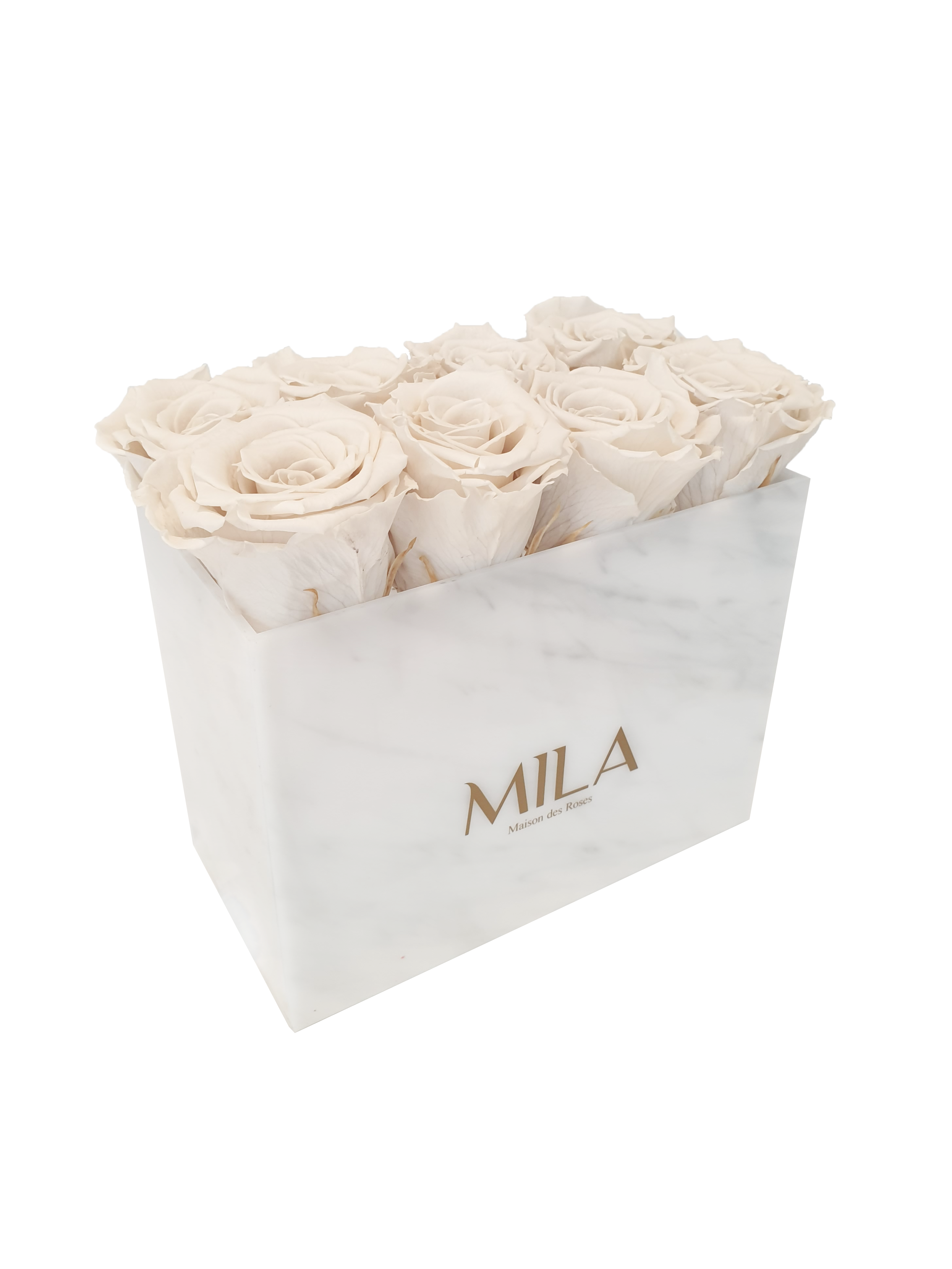 Mila Acrylic White Marble