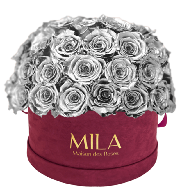 Mila Velour Large burgundy dome